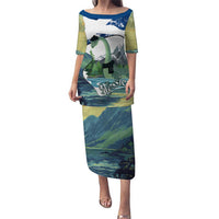 Personalised Nessie Scotland Puletasi Scottish Folklore Loch Ness Monster