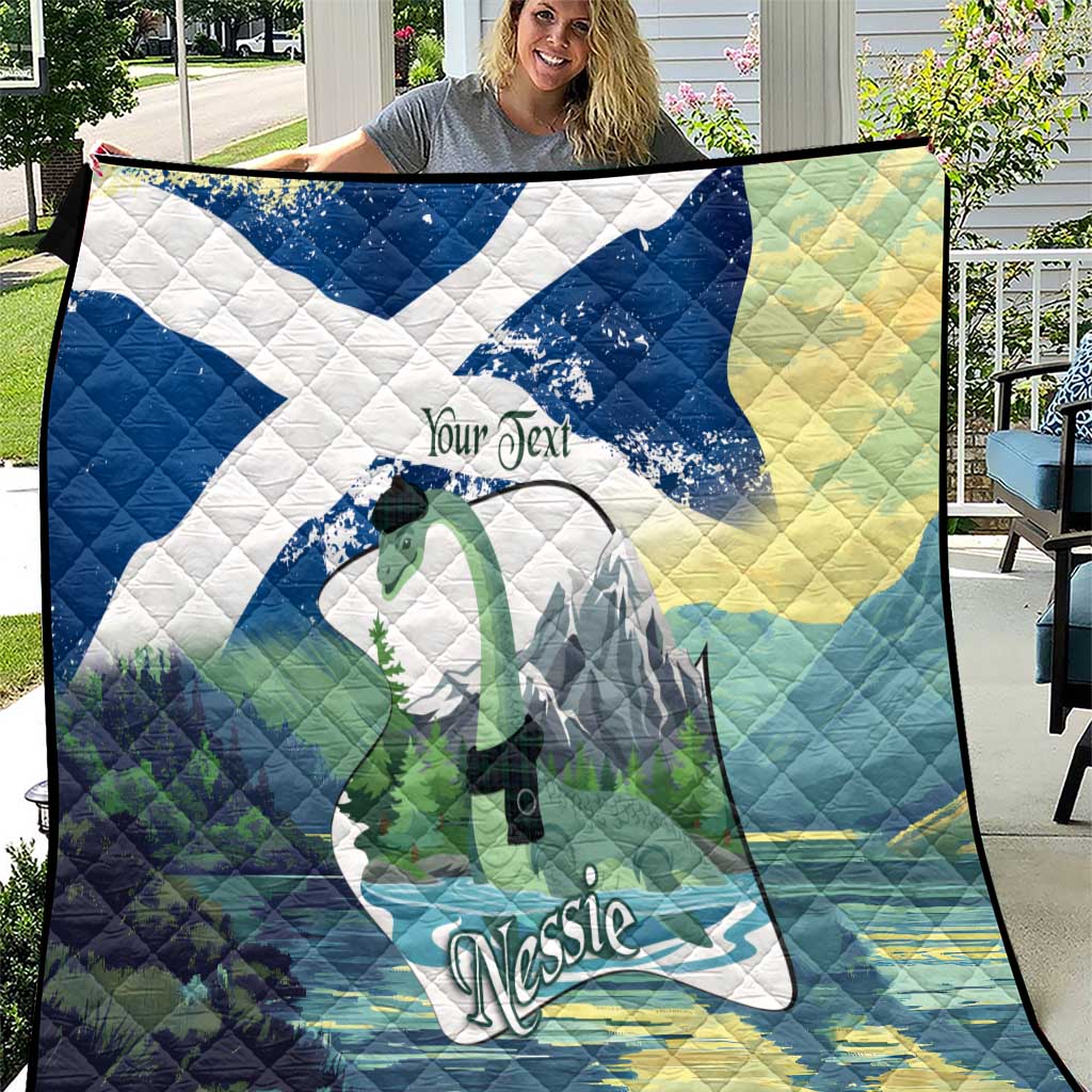 Personalised Nessie Scotland Quilt Scottish Folklore Loch Ness Monster
