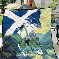 Personalised Nessie Scotland Quilt Scottish Folklore Loch Ness Monster
