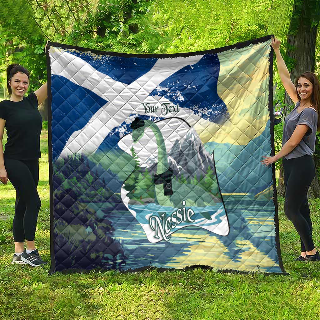 Personalised Nessie Scotland Quilt Scottish Folklore Loch Ness Monster