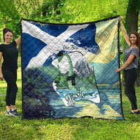 Personalised Nessie Scotland Quilt Scottish Folklore Loch Ness Monster