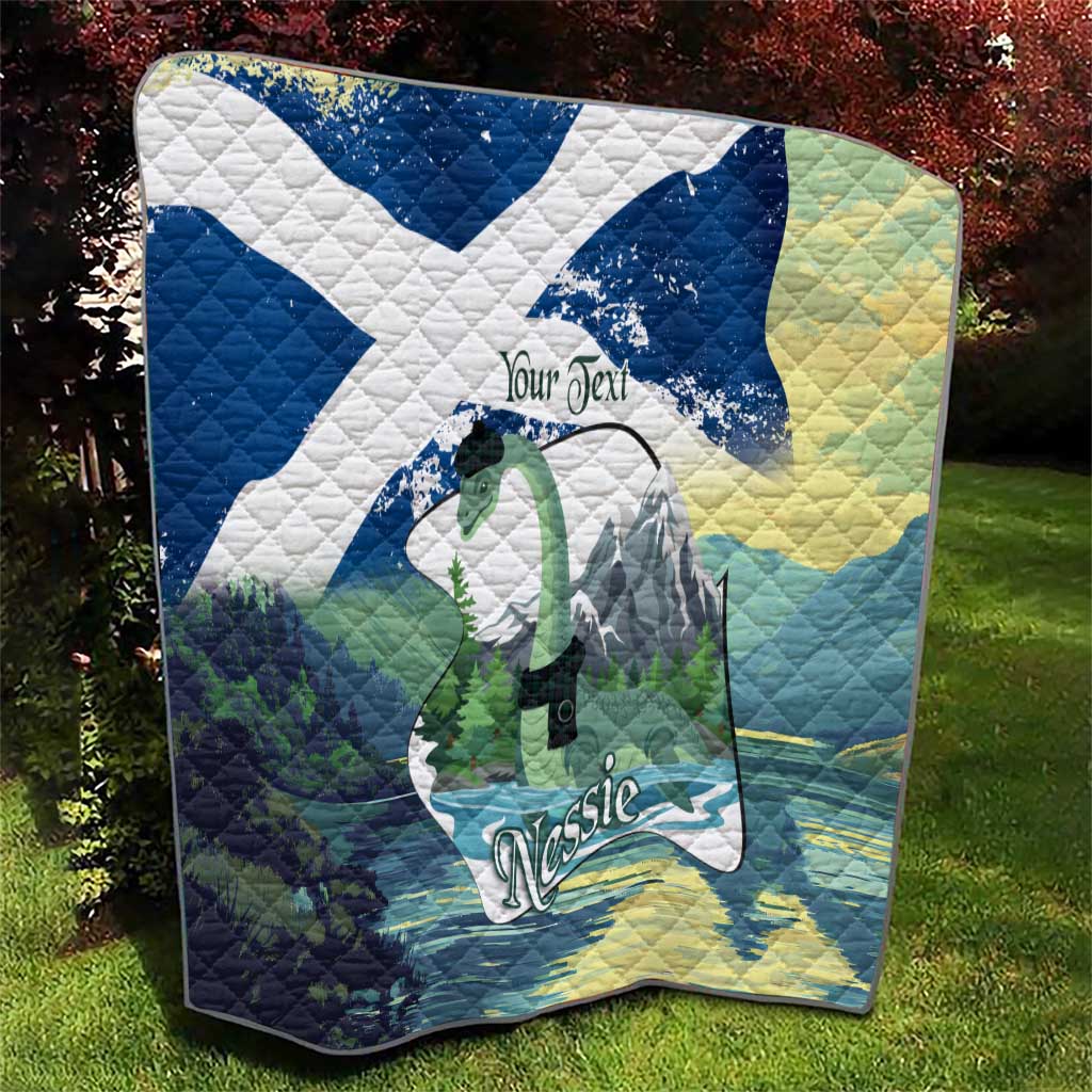 Personalised Nessie Scotland Quilt Scottish Folklore Loch Ness Monster