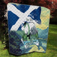 Personalised Nessie Scotland Quilt Scottish Folklore Loch Ness Monster