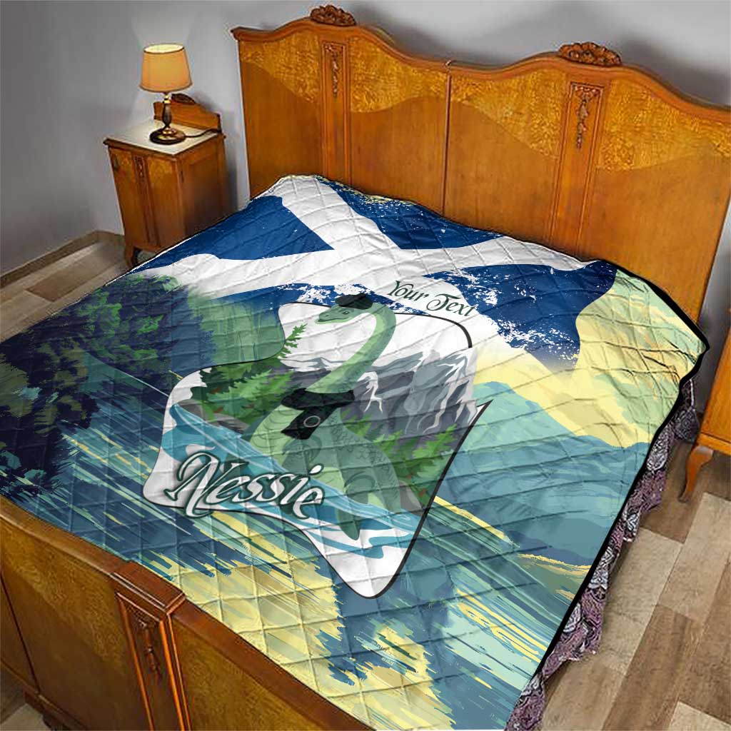 Personalised Nessie Scotland Quilt Scottish Folklore Loch Ness Monster