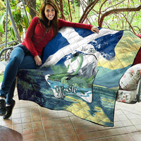 Personalised Nessie Scotland Quilt Scottish Folklore Loch Ness Monster