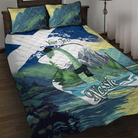 Personalised Nessie Scotland Quilt Bed Set Scottish Folklore Loch Ness Monster