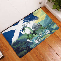 Personalised Nessie Scotland Rubber Doormat Scottish Folklore Loch Ness Monster