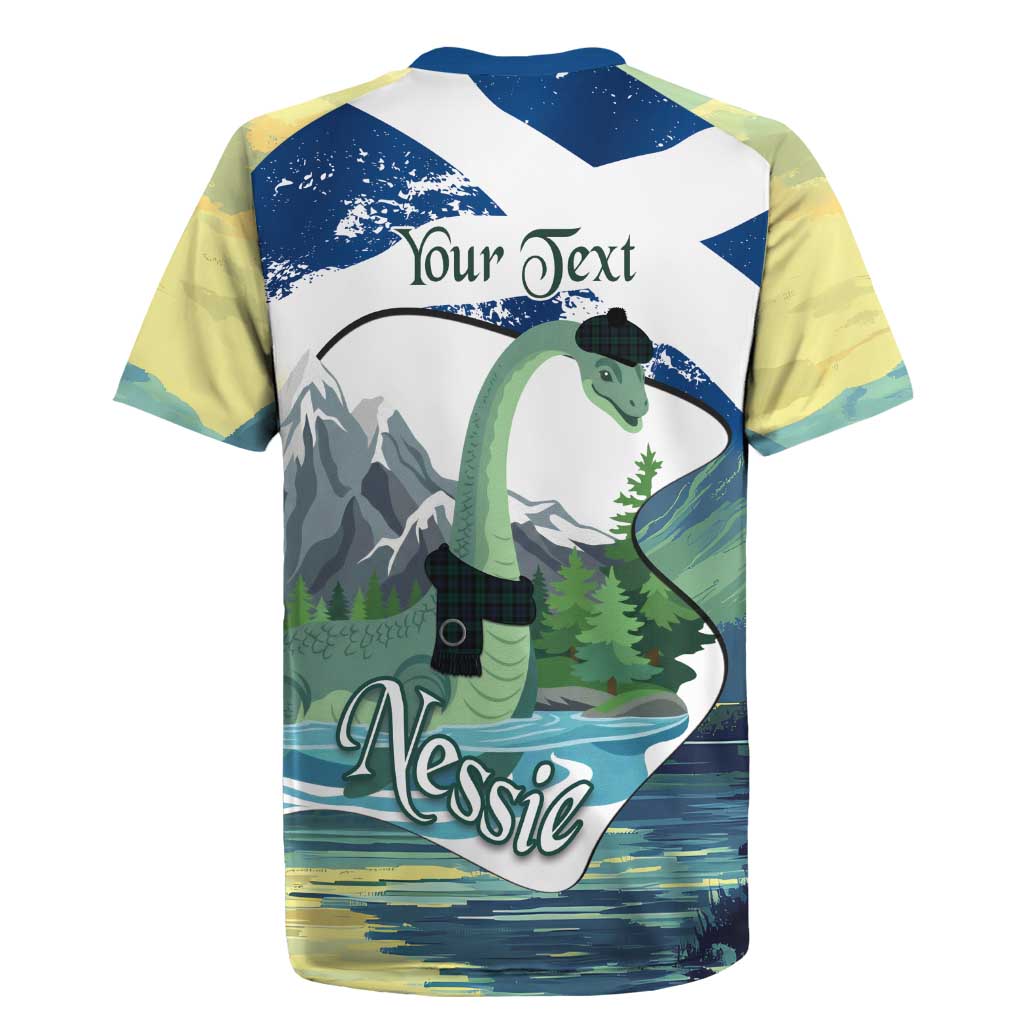 Personalised Nessie Scotland Rugby Jersey Scottish Folklore Loch Ness Monster