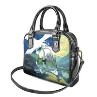 Personalised Nessie Scotland Shoulder Handbag Scottish Folklore Loch Ness Monster