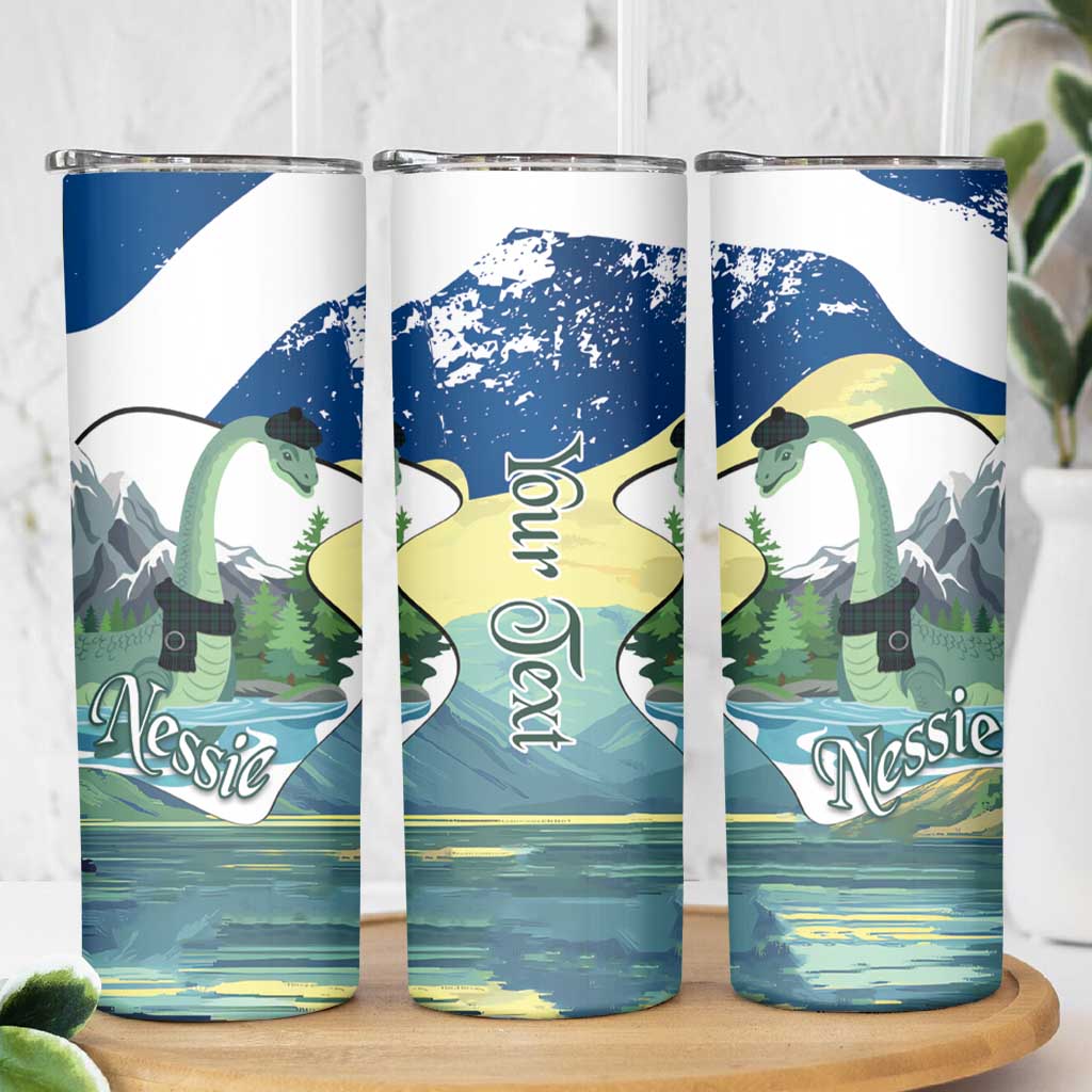 Personalised Nessie Scotland Skinny Tumbler Scottish Folklore Loch Ness Monster