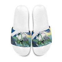 Personalised Nessie Scotland Slide Sandals Scottish Folklore Loch Ness Monster