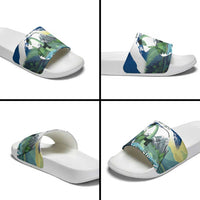 Personalised Nessie Scotland Slide Sandals Scottish Folklore Loch Ness Monster