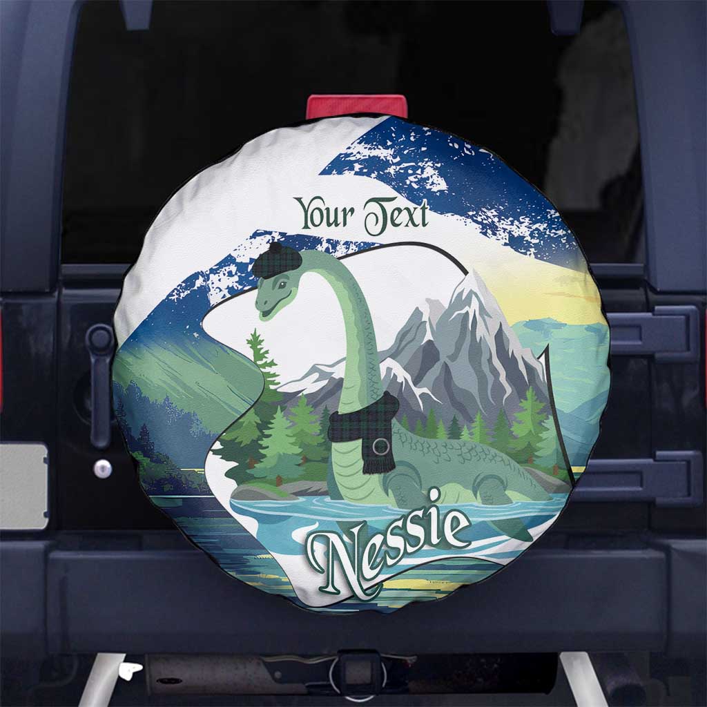 Personalised Nessie Scotland Spare Tire Cover Scottish Folklore Loch Ness Monster