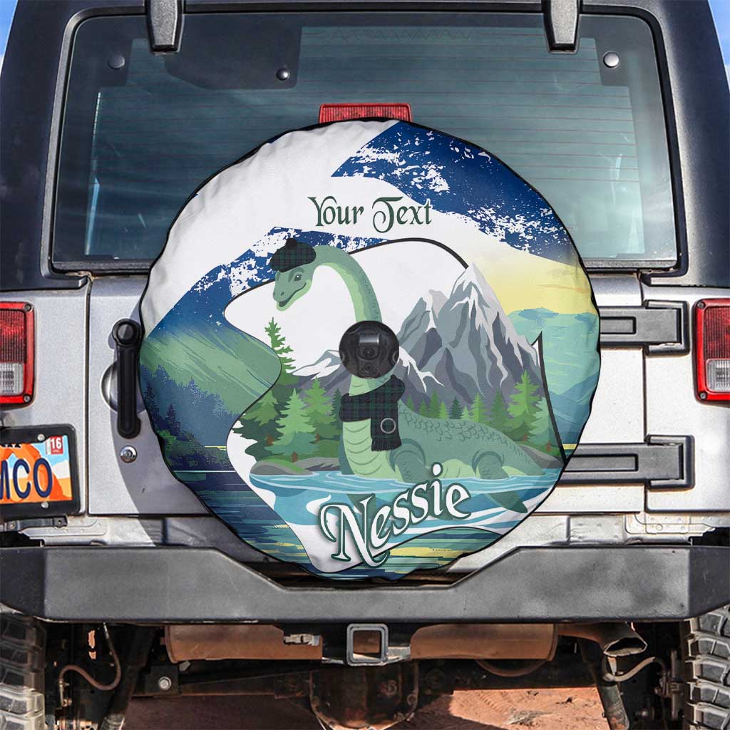 Personalised Nessie Scotland Spare Tire Cover Scottish Folklore Loch Ness Monster