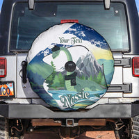 Personalised Nessie Scotland Spare Tire Cover Scottish Folklore Loch Ness Monster