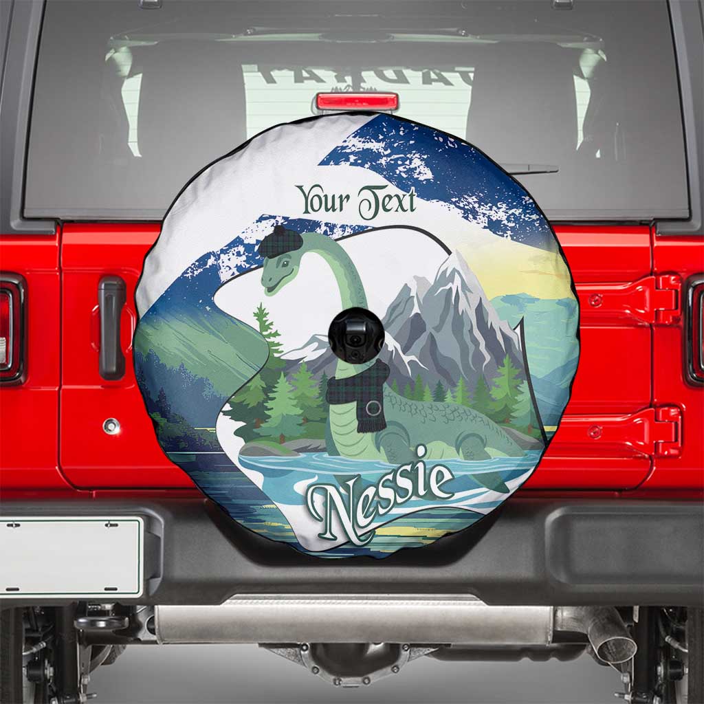 Personalised Nessie Scotland Spare Tire Cover Scottish Folklore Loch Ness Monster