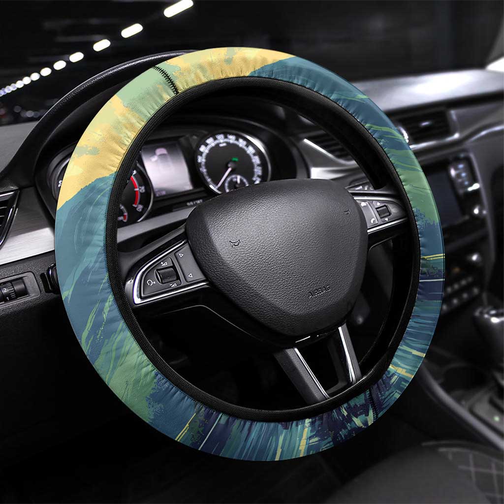 Nessie Scotland Steering Wheel Cover Scottish Folklore Loch Ness Monster