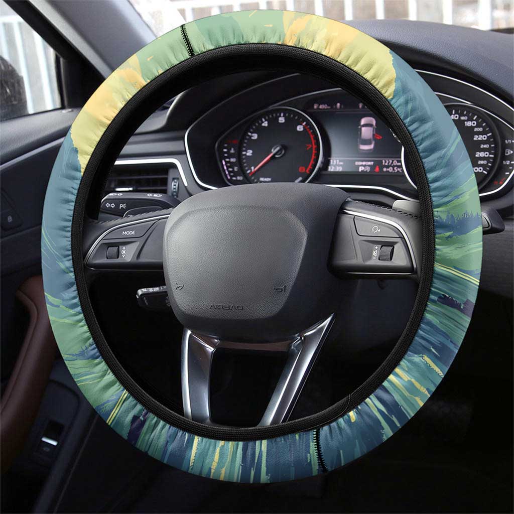 Nessie Scotland Steering Wheel Cover Scottish Folklore Loch Ness Monster