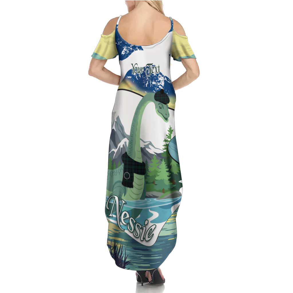 Personalised Nessie Scotland Summer Maxi Dress Scottish Folklore Loch Ness Monster