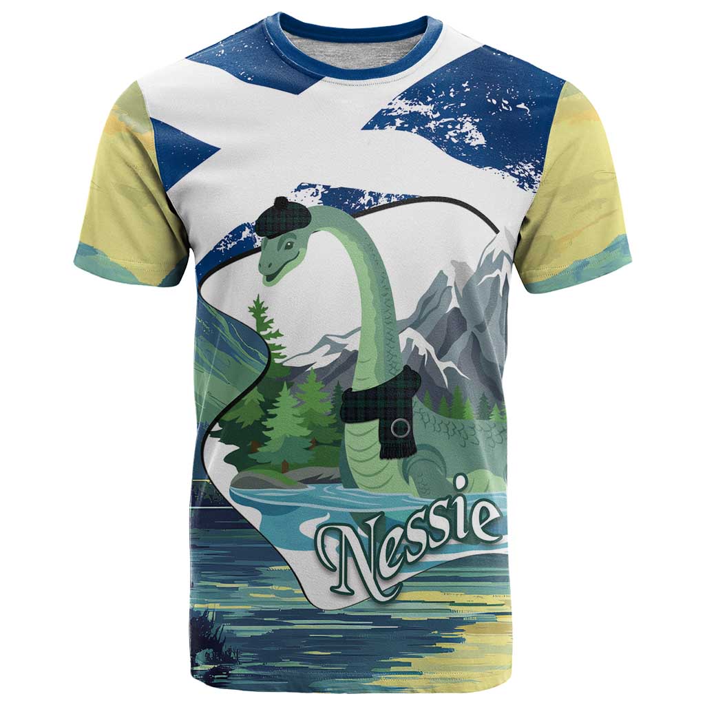 Personalised Nessie Scotland T Shirt Scottish Folklore Loch Ness Monster