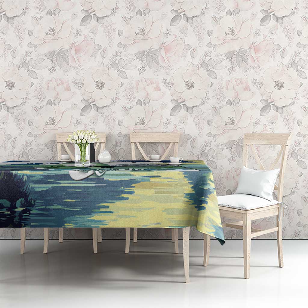 Personalised Nessie Scotland Tablecloth Scottish Folklore Loch Ness Monster