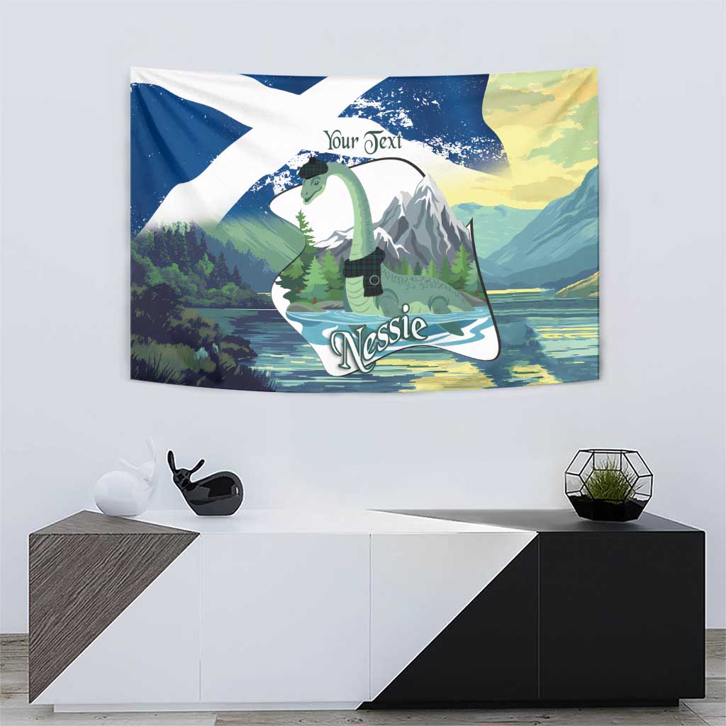 Personalised Nessie Scotland Tapestry Scottish Folklore Loch Ness Monster