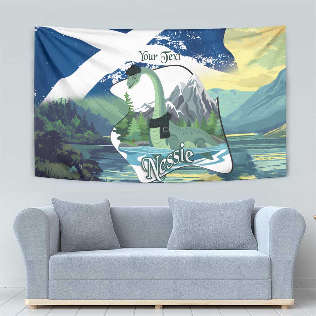 Personalised Nessie Scotland Tapestry Scottish Folklore Loch Ness Monster