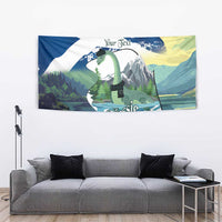 Personalised Nessie Scotland Tapestry Scottish Folklore Loch Ness Monster