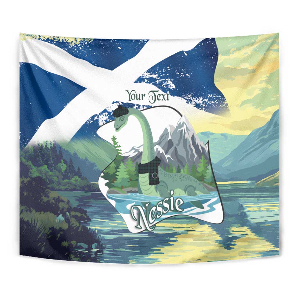 Personalised Nessie Scotland Tapestry Scottish Folklore Loch Ness Monster
