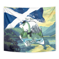 Personalised Nessie Scotland Tapestry Scottish Folklore Loch Ness Monster