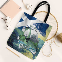 Personalised Nessie Scotland Tote Bag Scottish Folklore Loch Ness Monster