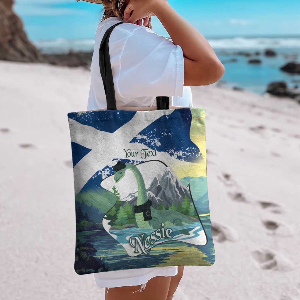 Personalised Nessie Scotland Tote Bag Scottish Folklore Loch Ness Monster