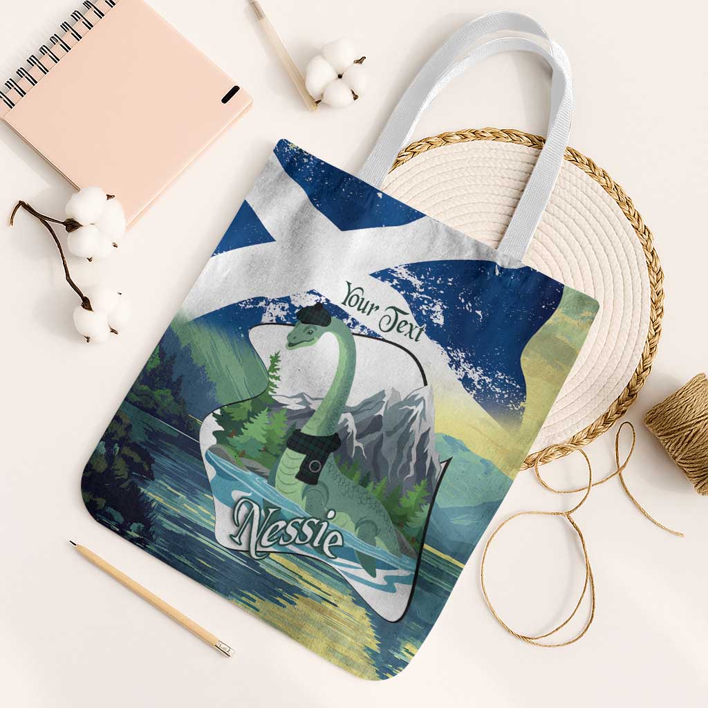 Personalised Nessie Scotland Tote Bag Scottish Folklore Loch Ness Monster