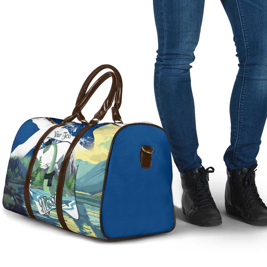 Personalised Nessie Scotland Travel Bag Scottish Folklore Loch Ness Monster