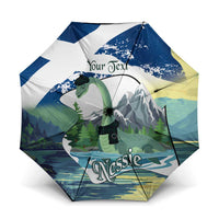 Personalised Nessie Scotland Umbrella Scottish Folklore Loch Ness Monster