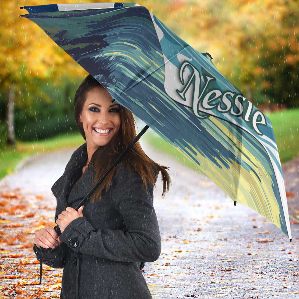 Personalised Nessie Scotland Umbrella Scottish Folklore Loch Ness Monster
