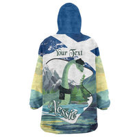 Personalised Nessie Scotland Wearable Blanket Hoodie Scottish Folklore Loch Ness Monster