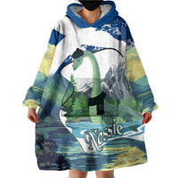 Personalised Nessie Scotland Wearable Blanket Hoodie Scottish Folklore Loch Ness Monster