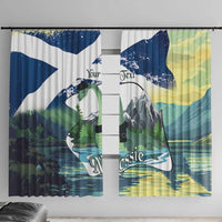 Personalised Nessie Scotland Window Curtain Scottish Folklore Loch Ness Monster