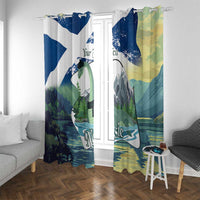 Personalised Nessie Scotland Window Curtain Scottish Folklore Loch Ness Monster