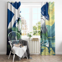 Personalised Nessie Scotland Window Curtain Scottish Folklore Loch Ness Monster