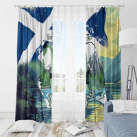 Personalised Nessie Scotland Window Curtain Scottish Folklore Loch Ness Monster