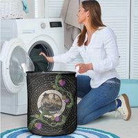 Personalised Loch Ness Monster Scotland Laundry Basket Nessie Bagpipe Scottish Thistle Celtic Knot