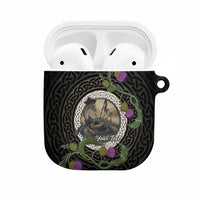 Personalised Loch Ness Monster Scotland AirPods Case Nessie Bagpipe Scottish Thistle Celtic Knot