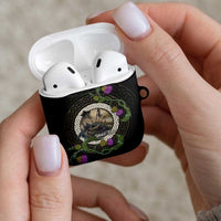 Personalised Loch Ness Monster Scotland AirPods Case Nessie Bagpipe Scottish Thistle Celtic Knot