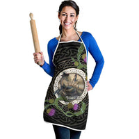 Personalised Loch Ness Monster Scotland Apron Nessie Bagpipe Scottish Thistle Celtic Knot