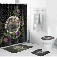 Personalised Loch Ness Monster Scotland Bathroom Set Nessie Bagpipe Scottish Thistle Celtic Knot