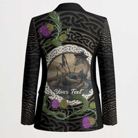 Personalised Loch Ness Monster Scotland Blazer Nessie Bagpipe Scottish Thistle Celtic Knot