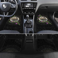 Personalised Loch Ness Monster Scotland Car Mats Nessie Bagpipe Scottish Thistle Celtic Knot