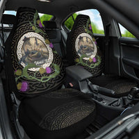 Personalised Loch Ness Monster Scotland Car Seat Cover Nessie Bagpipe Scottish Thistle Celtic Knot